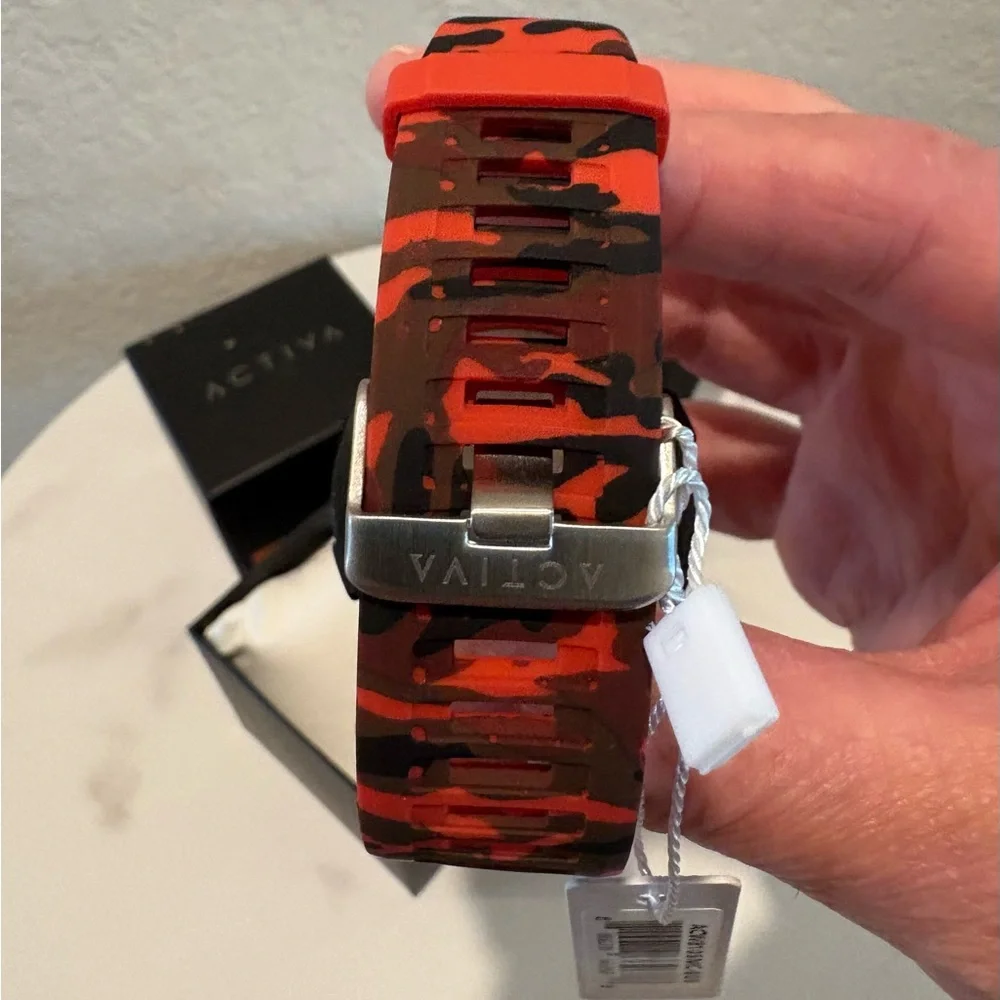 Activa X Terrain Invicta Digital Men's Watch - 45mm, Camouflage, Red